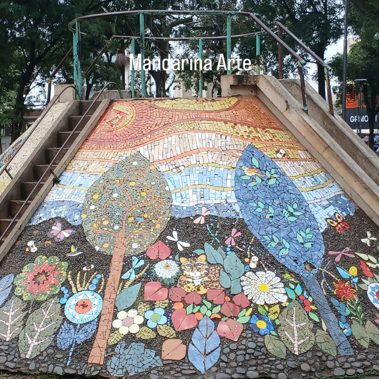 Tobogán del Parque Avellaneda - Mural